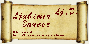 Ljubimir Dancer vizit kartica